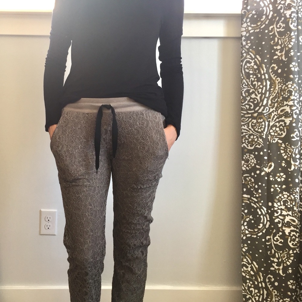 Lined lace pants from Italy!